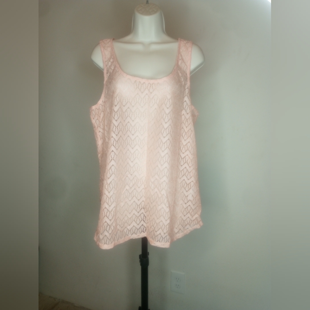 Maurices Pink Relaxed Tank Top Sz XL - Picture 4 of 10